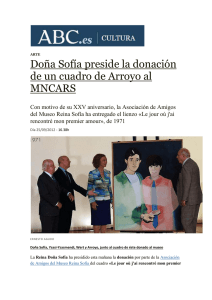 Doña Sofía preside la donación de un cuadro de Arroyo al MNCARS
