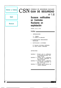 GS-01.06 Sucesos notificables en centrales nucleares en explotación