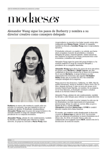Alexander Wang sigue los pasos de Burberry y nombra a su director