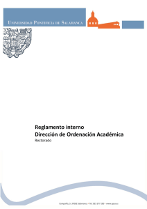 Reglamento interno Dirección de Ordenación Académica