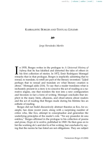 Kabbalistic Borges and Textual Golems