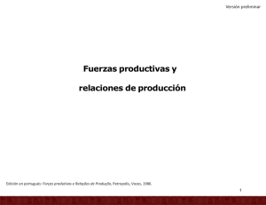 Fuerzas productivas y relaciones de producción - RU