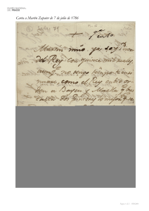 Carta a MartÃ n Zapater de 7 de julio de 1786