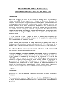 Anexo de Medidas preliminares - Cámara Argentina de Comercio