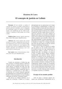 Elisabetta Di Castro. El concepto de justicia en Leibniz