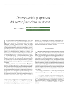 Desregulación y apertura del sector financiero mexicano
