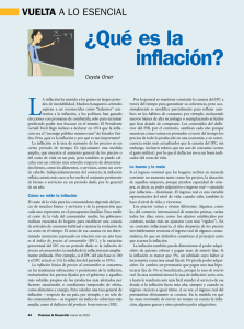 Vuelta a lo esencial: ¿Qué es la inflación?