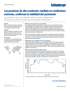 Las presiones de alta resolución, medidas en