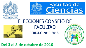 ELECCIONES CONSEJO DE FACULTAD