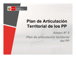 Plan de Articulación Territorial de los PP