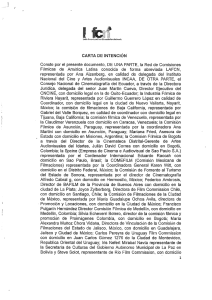 carta de intención