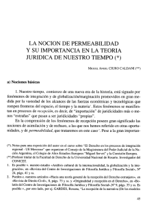 la nocion de permeabilidad y su importancia en la teoria j uridica de