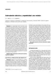 Estimulación eléctrica y espasticidad: una revisión