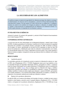 La seguridad de los alimentos