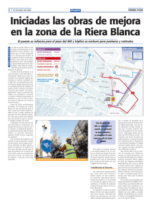 Iniciadas las obras de mejora en la zona de la Riera