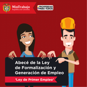 Abecé de la Ley de Formalización y Generación de Empleo