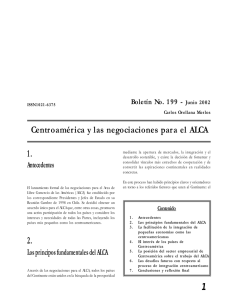 1 Centroamérica y las negociaciones para el ALCA