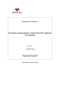 El entorno socioeconómico y laboral de la IXª región de la Araucanía