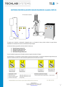 Catálogo Sistema Recirculación de Aguas Blancas WR-01