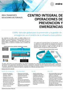 Centro Integral de operaciones de prevención y emergencias