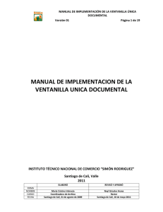 Manual de Ventanilla Única Documental