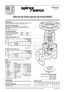 Válvula de interrupción de fuelle BSA2