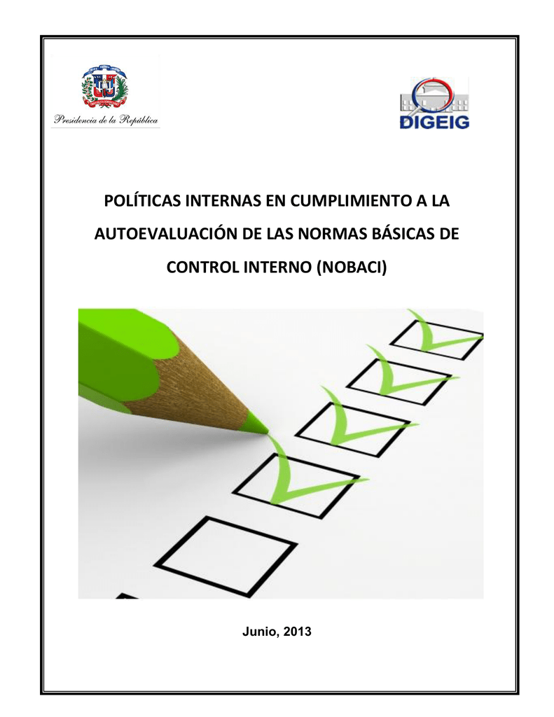 POLÍTICAS INTERNAS EN CUMPLIMIENTO A LA