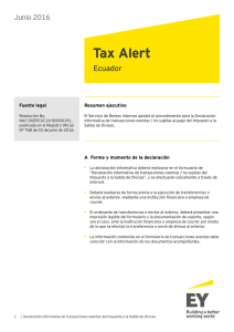 Declaraci&oacute;n informativa de transacciones exentas del ISD