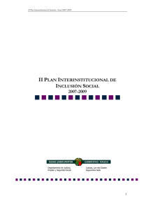 II Plan Interinstitucional de Inclusión Social 2007-2009