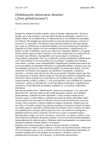 Globalización, democracia, derechos (¿Siete globalizaciones?)