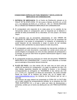Carta de instrucciones del embarcador