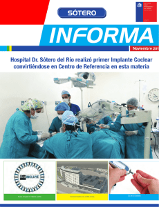 Hospital Dr. Sótero del Río realizó primer Implante Coclear