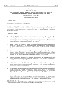 DECISIÓN DE EJECUCIÓN (UE) 2016/ 601 DE LA COMISIÓN