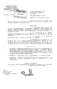 DEPARTAMENTO DE EXT N&ldquo; Interno - Ministerio del Interior y