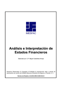 Análisis e Interpretación de Estados Financieros