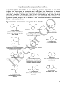 1 Importancia de los compuestos heterocíclicos. La química