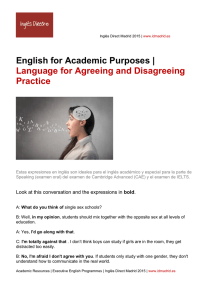 English for Academic Purposes | Language for