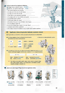 D Significado y forma del gerundio: hablando