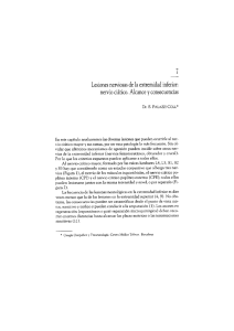 Lesiones nerviosas de la extremidad inferior. Nervio ciático. Alcance