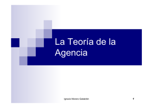 La Teoría de la Agencia - Ignacio Moreno Gabaldón