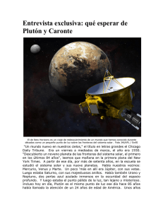 Entrevista exclusiva: qué esperar de Plutón y Caronte
