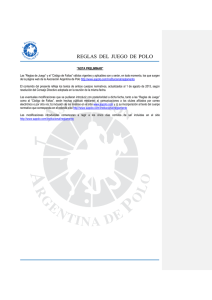 reglas del juego de polo - Asociación Argentina de POLO