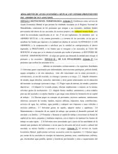 reglamento de ayuda economica mutual con fondos provenientes