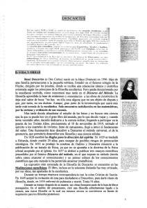 René Descartes (o Des Cartes) nació en la Haye (Francia) en 1596