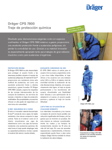 Dräger CPS 7800 Traje de protección química