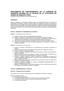 reglamento de funcionamiento de la comisión de garantía interna de