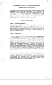 Reglamento de uso Langosta de Juan Fernández