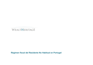 Régimen fiscal del Residente No Habitual en Portugal