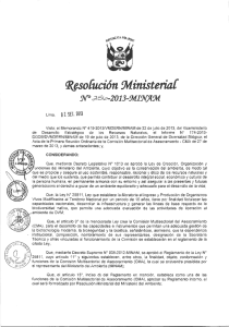 Resolución Ministerial 256-2013