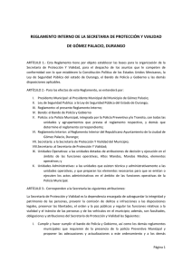 reglamento interno de la secretaria de protección y vialidad de